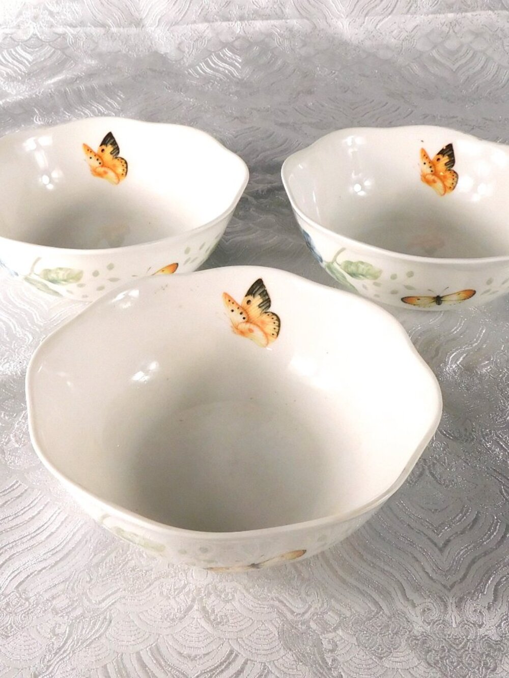 Lenox Set of Three All Purpose Bowls in Butterfly Meadow # 27377